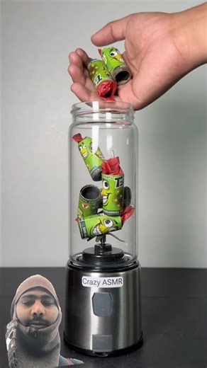 all crackers vs portable mixer experiment video. #satisfying #experiment #shorts