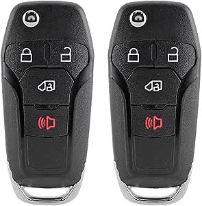 Flip Key Fob Remote Replacement Fits for Ford Transit 2019 2020 2021 2022 2023 Ford Transit Connect N5F-A08TAA 164R8236 164R8281 (Pack of 2)