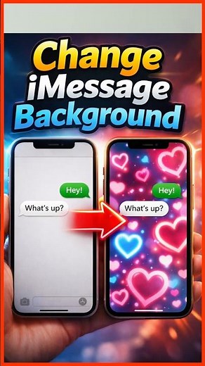 How to Customize iMessage Background on iPhone #iphone #imessage