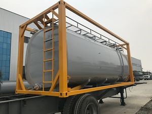 [Hot Item] ISO 20FT 40FT Fuel Tank Container Tank Container Liquid Chlorine Tank Container Price