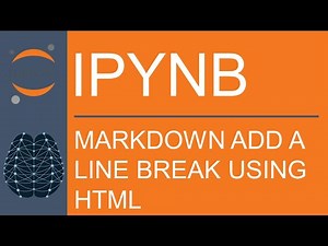 Jupyter Notebook | Markdown | How to Add A Line Break Using HTML Tags