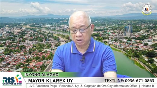 KLAREX: UPDATED LAND USE PLAN TO BENEFIT INVESTORS, GOVT HOUSING PROGRAM. In his program ‘Ang Inyong Alagad: Mayor Klarex Uy’, Cagayan de Oro City Mayor Rolando ‘Klarex’ Uy said the Comprehensive Land Use Plan (CLUP) will not only inform investors of the city’s potential investment areas but also guide the national government on where to establish its socialized housing sites in partnership with City Hall./Text and edited clips by SC | Cagayan de Oro City Information Office