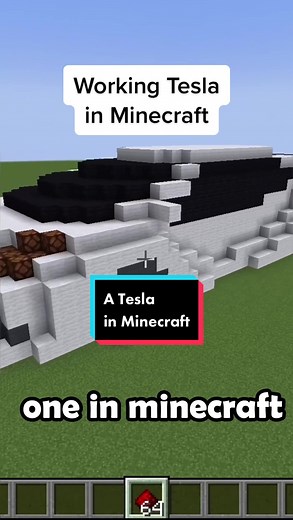 Building a FUNCTIONAL Tesla in Minecraft #minecraft #minecraftbuilding #dsmp #mcpe