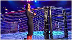 Megan Olivi Avoids Wardrobe Mishap at UFC 289
