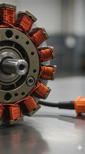 Teardown: How an Electric Car Motor Works ⚡🔧 #shorts #electricmotor #ev #teardown