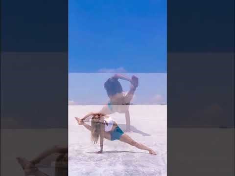 How to yoga flying split for better flexibility and balance #shorts