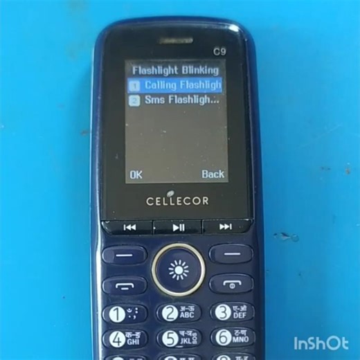 Cellecor C9 Flashlight Blinking Setting