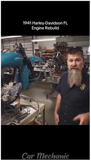 1941 Harley-Davidson FL Engine Rebuild #harley #harleydavison #engine _GGS_CUT | Lyka Comas