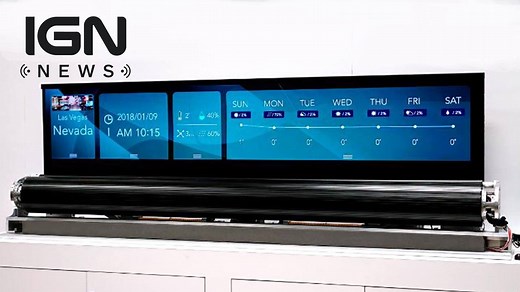 If you've dreamed of rolling up your television and stuffing it into your backpack, LG is moving rollable OLED displays even closer to your dreams. | IGN