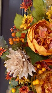 Rust & Orange Fall Door Wreath, Autumn Wreath, Thanksgiving Porch Decor, Country Home Decor, Rustic Farmhouse Decor, Designer Fall Wreath - Etsy