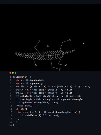 Lizard Cursor Animation Tutorial in JavaScript