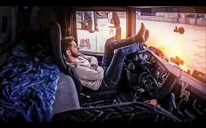 【 Master Truck Driver】卡车司机在车内做饭以及日常的早班工作内容