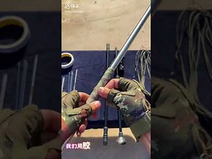 A homemade blowgun