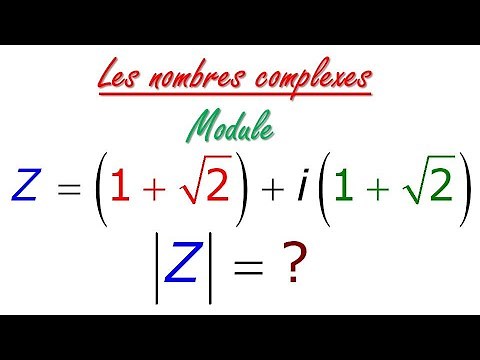 module d'un nombre complexe