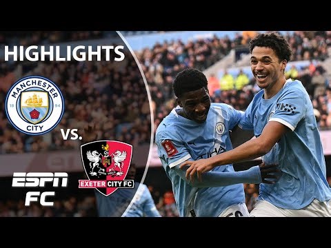 COMPLETE DOMINATION ⚔️ Manchester City vs. Exeter City | FA Cup Highlights | ESPN FC