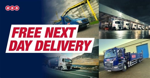 Need tools and materials fast? ⚡ BSS’s nationwide fleet ensures you get the products you need, when and where you need them, with free next-day delivery. From small tools to large materials, we make sure your projects keep moving without delays. Contact your local branch today for a quote and see how BSS helps you keep essential industries running. Find your nearest BSS branch: https://eu1.hubs.ly/H0pl5MN0 #BSS #NextDayDelivery #BSSFleet | BSS Industrial | Facebook