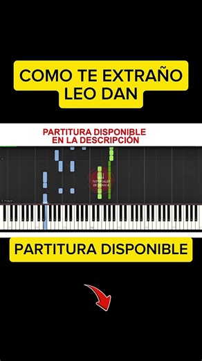 Cómo te extraño Leo Dan piano 🎹 partitura disponible | tutorial piano synthesia #piano #leodan