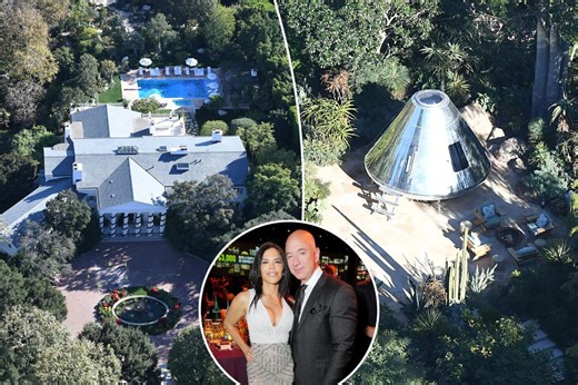 Jeff Bezos, Lauren Sanchez’s $175M Beverly Hills mansion nearly complete with out-of-this-world upgrades – including UFO-like structure