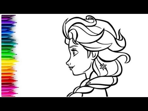 How to Draw Elsa from Frozen Step by Step ❄️ | Easy Elsa Drawing Tutorial for Kids & Beginners