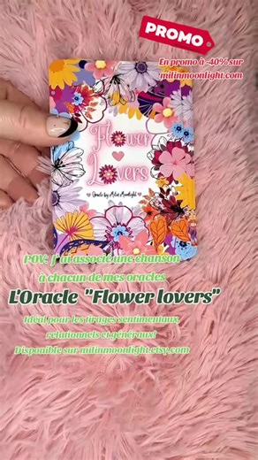 L'oracle Flower Lovers en promo actuellement #oracleflowerlovers #lesoraclesdemilinmoonlight #oracles #oracle #fleurs