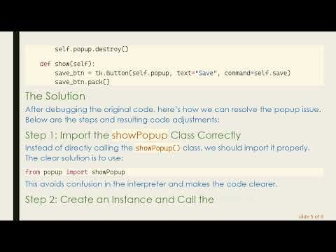 Resolving the Tkinter Popup Closure Issue
