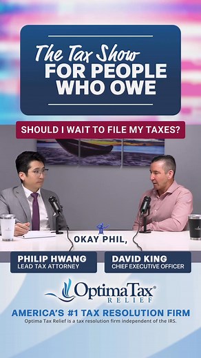 Should You Wait to File Your Taxes? Timing matters. Filing too soon—or too late—could impact your refund, trigger errors, or even delay processing. Here’s what you need to consider before hitting “submit.” #TaxTips #IRS #SmartFiling #TaxSeason #FinancialAdvice #TaxPlannin | Optima Tax Relief