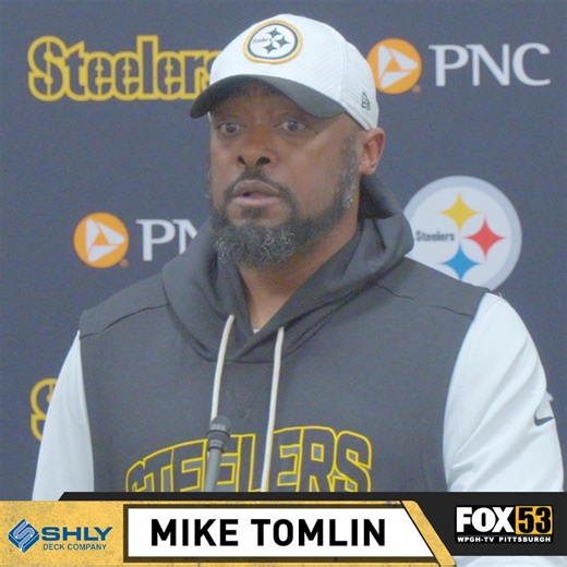 "I expect them to show up." Mike Tomlin on his message to Steelers fans ahead of Monday night's game against the Dolphins. FOX 53's social media is brought to you by Shly Deck Company. | Fox 53 Pittsburgh