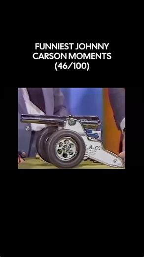 Not Sorry Comedy on Instagram: "Johnny Carson with a working cannon. Back when TV hosts could joke about referees getting shot without a sensitivity seminar.⁣ ⁣ They don't make late-night like this anymore. Carson drops a line about the ref falling down when they fire the cannon to end football games... and just moves on. No explanation. No apology tour.⁣ ⁣ That's comedy. You either get it or you don't.⁣ ⁣ Today they'd need three producers, two lawyers, and a focus group just to say "lanyard."⁣ 