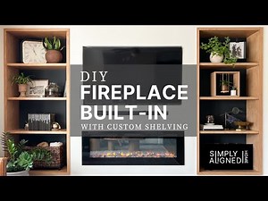 DIY Fireplace Built-In with Custom Shelving | Full Step-by-Step Guide