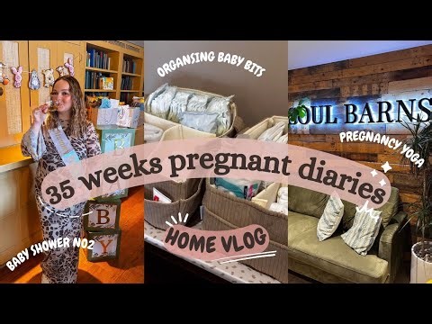 35 weeks pregnant | Baby shower No2, Nesting and Pregnancy yoga👶 | 2026 Vlogs
