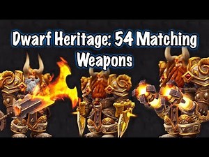 Jessiehealz - Dwarf Heritage Armor: 54 Matching Weapons