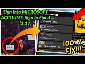 How To Sign Into MICROSOFT ACCOUNT In Minecraft! (Sign-in Error; EASY 100% Fix!) | Play Multiplayer!
