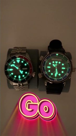 Seiko 5KX vs Arnie – Lume Battle in the Dark! #horology #luxurywatches #divewatch #watchshorts