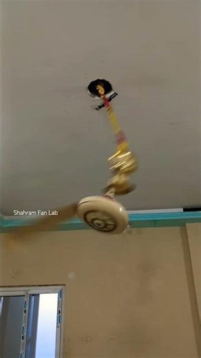 Single Blade Bent Down - Fan Wobble Experiment #ceilingfan