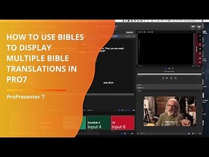 ProPresenter 7 Tutorial: How to use Bibles to display multiple translations