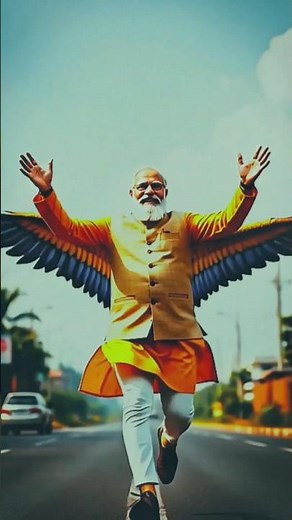 Modi Gets Wings & Flies Away 🤣#ModiComedy#FunnyModi#ModiFunUniverse#ComedyShorts