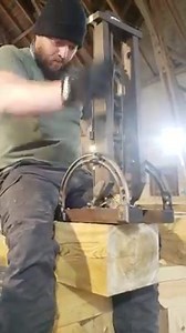 26K views · 501 reactions | James Swan Co 1870's Beam Drilling Machine in action with a 2" drill bit helping to speed up morticing in our traditional timber framing courses. | Northmen | Facebook