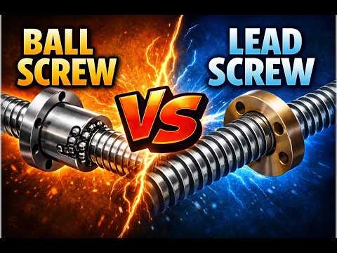 ⚙️ Ball Screw vs Lead Screw | Key Differences Explained for Beginners
