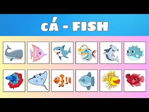 🐠 Bé Học Tiếng Anh Tên Các Loài Cá | Learn Fish Names in English for Kids 🐡 | Oh Vui Kids