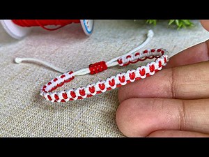 ♥️ Como hacer Pulsera Macramé [NUDO ALONDRA Y CUADRADO] Tutorial SENCILLO Paso a Paso.