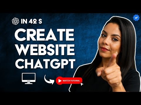 How to CREATE a COMPLETE WEBSITE with CHATGPT in 42 S