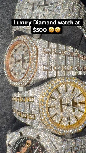 Premium moissanite watch at just $500 #moissanitewatch #watch
