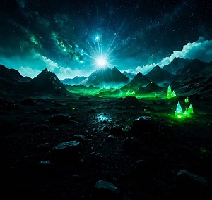 Ai Generated, Stars, Crystal. Free Stock Video