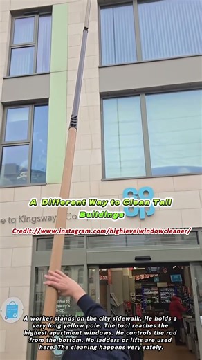 A Different Way to Clean Tall Buildings