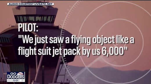 Jetpack spotted near LAX