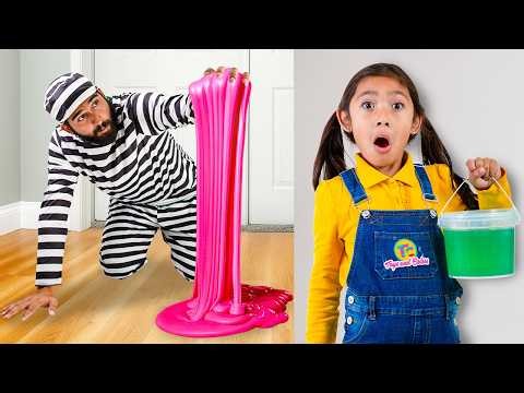 Maddie and Eva Think They're Home Alone with a Bad Guy!