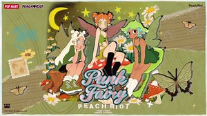 POP MART Peach Riot Punk Fairy Series Figures, 12PCs Peach Riot Blind Box Figures, Random Design Action Figures Collectible Toys Home Decorations, Holiday Birthday Gifts for Girls and Boys, Whole Set