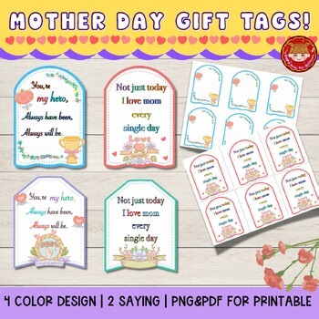 Mother’s Day Gift Tags | Printable Gift Tags | Editable gift tags for mom
