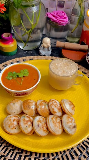 Crispy Kara Kuzhi Paniyaram 😍 | Easy Evening Snack with Tomato Chutney 🔥