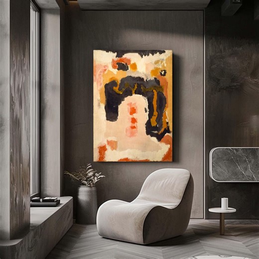 Mark Rothko Style, Modern Abstract Expressionist Canvas Wall Art Print, Contemporary Neutral Color Painting, Artistic Statement Home Decor - Etsy